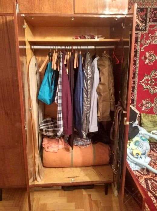 Шкаф с антресолью