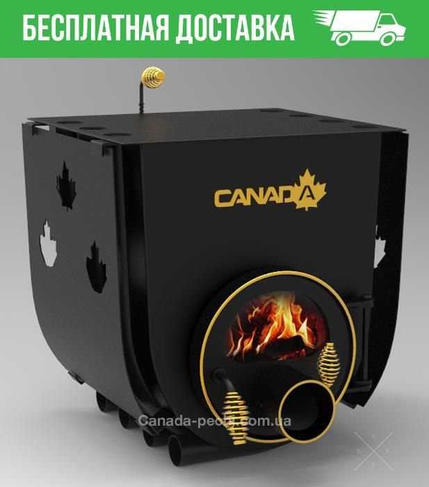 Печь на дровах для сауны/бани CANADA "БОЧКА" 4499грн