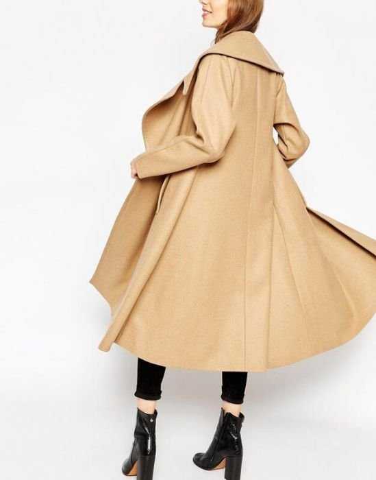 Шерстяное пальто оверсайз ASOS S/M и M/L