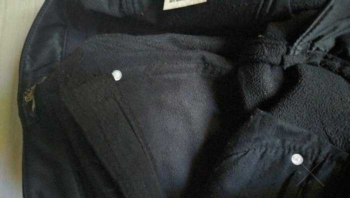 Черные брюки Legend jeans на утеплители, зимние р.27