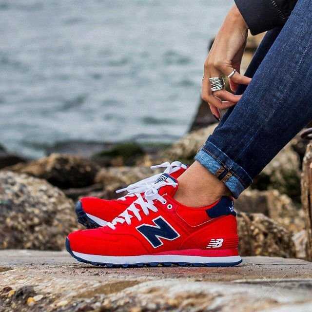 Акция Новые Нью Беленс Оригинал Женские Кроссовки New Balance WL574POR