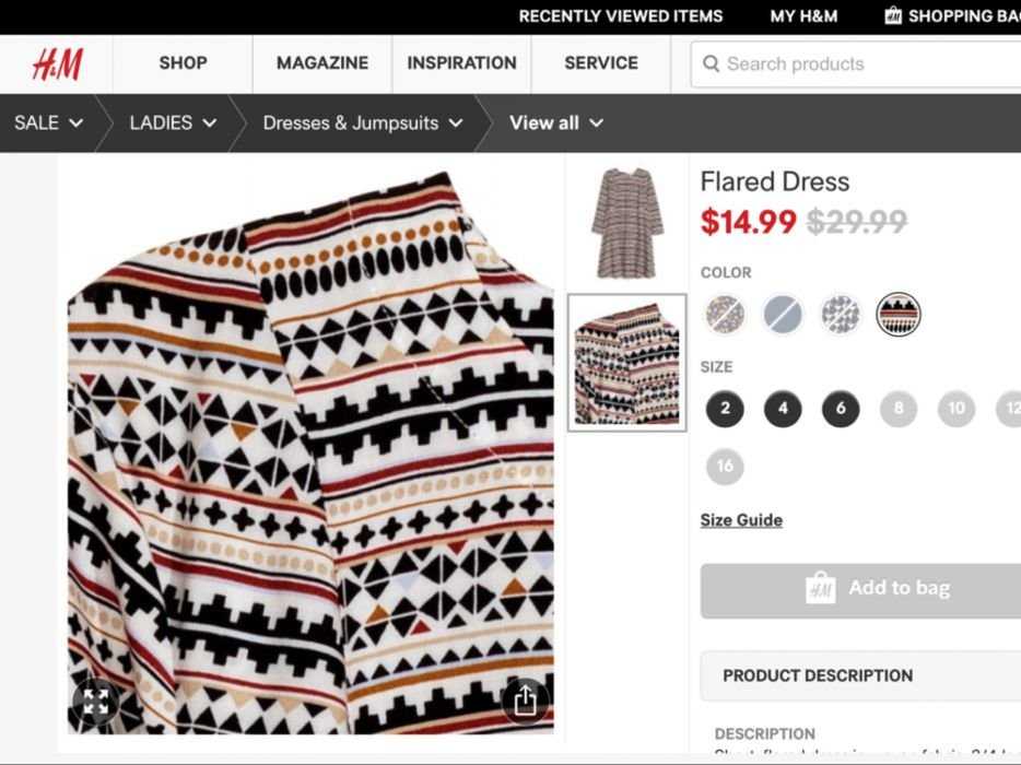 Платье H&M (США)