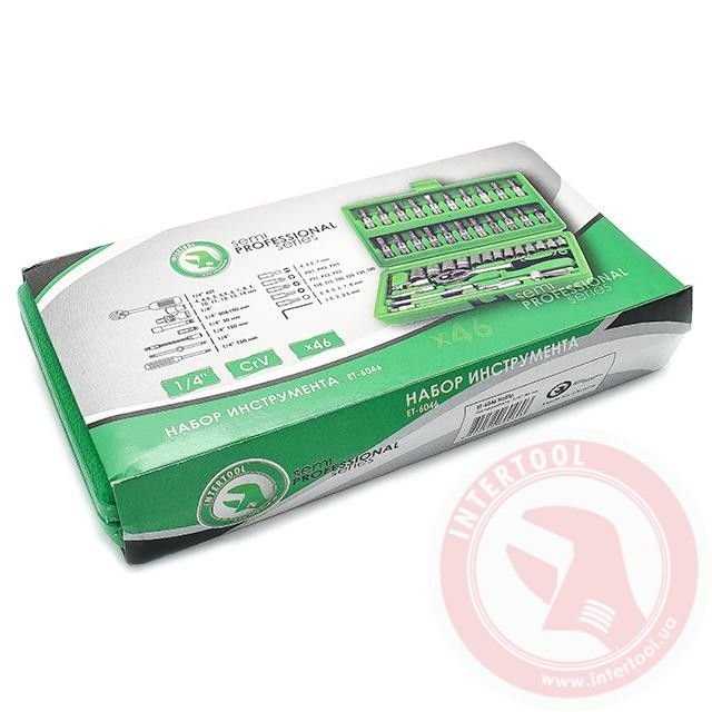 Набор инструментов 46 ед., 1/4" INTERTOOL ET-6046