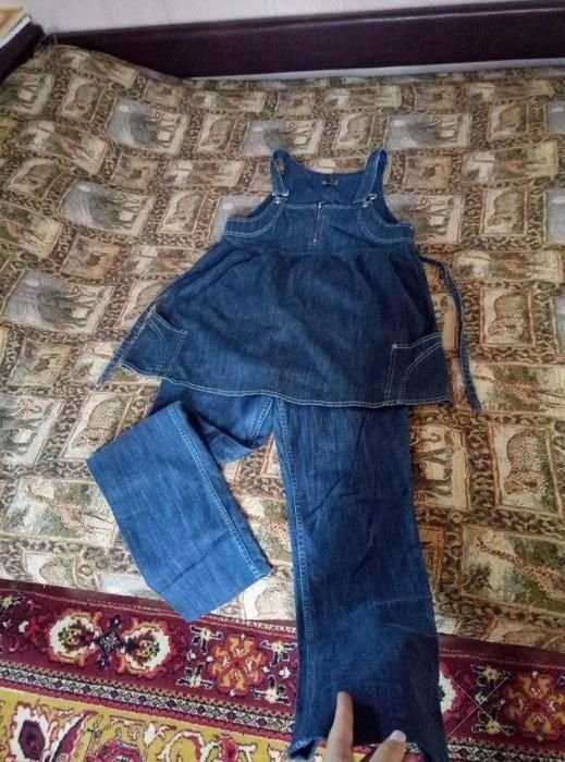 Джинсовый костюм для беременных