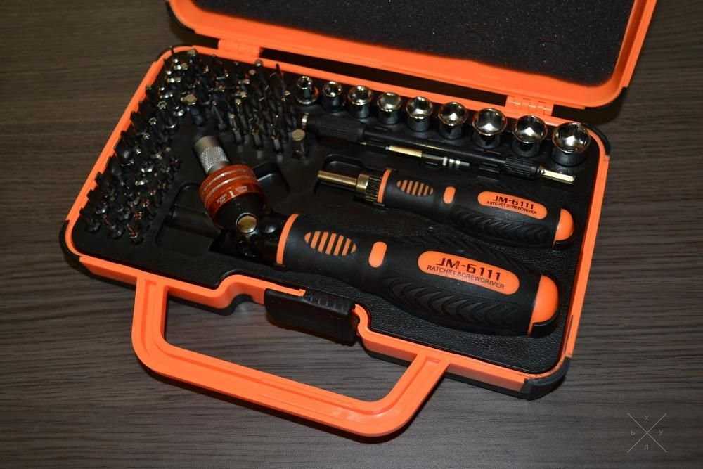 Качественный набор инструментов, 69 в 1 JAKEMY JM-6111 (оригинал)