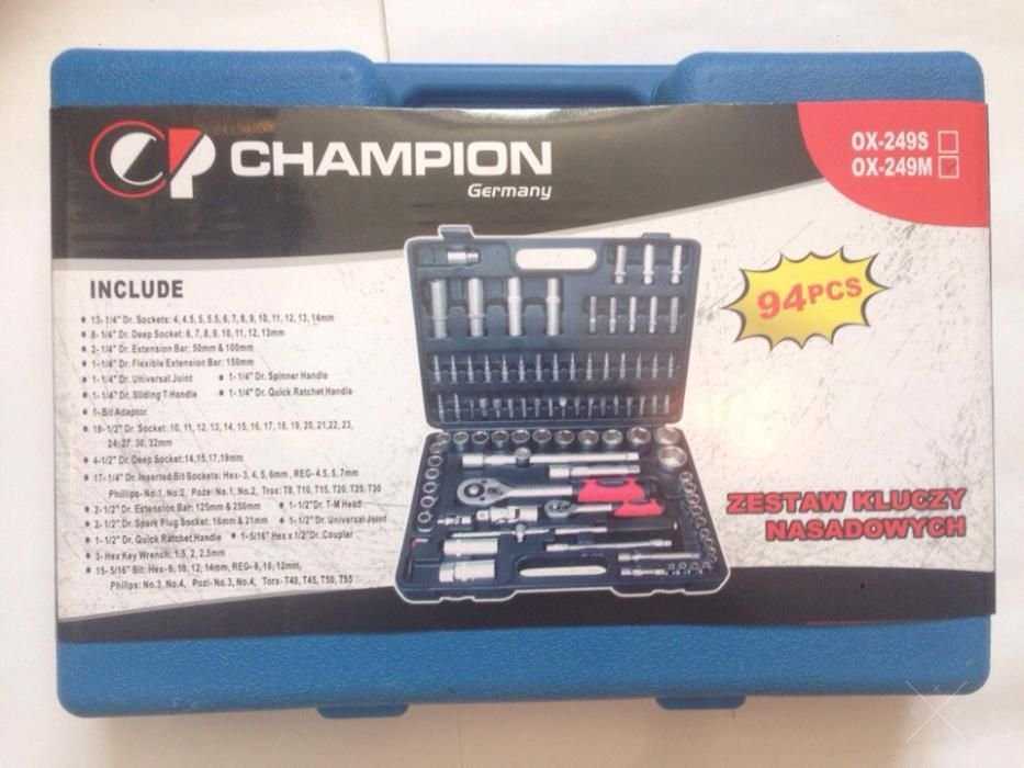 Набор инструментов ключей головок набір CHAMPION Germany 94 предмета