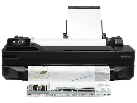 HP DesignJet T120 Wi-Fi, широкоформатный принтер, плоттер