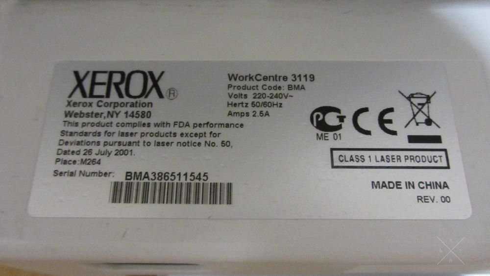 Xerox WorkCentre 3119