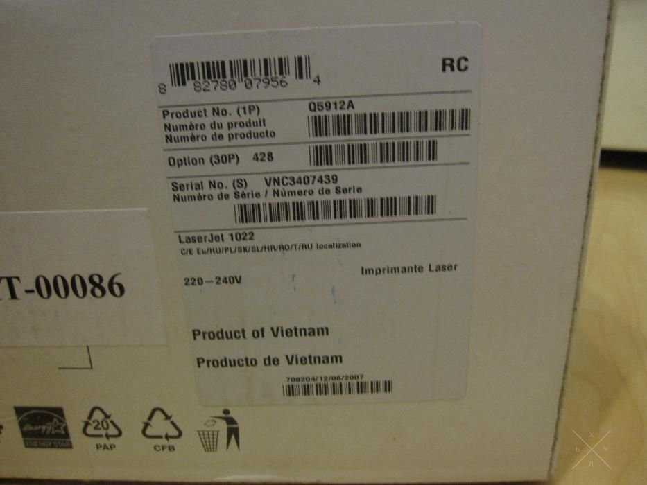 Распродажа - Новые Лазерные Принтера HP LaserJet 1022
