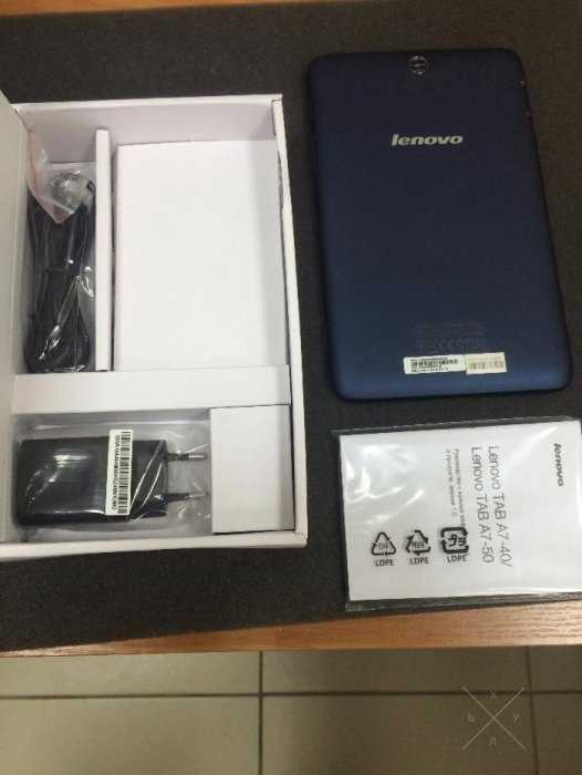 Новый планшет Lenovo IdeaTab A7-50 (A3500 7" 16GB) Navy Blue 59411660