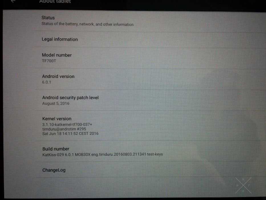 ASUS Transformer Pad TF700T 64GB Android 6.0.1 оригинал