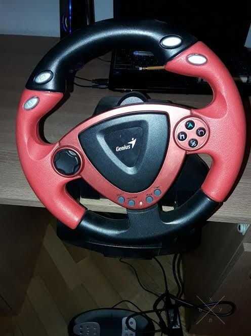 Руль игровой.Приставка Genius