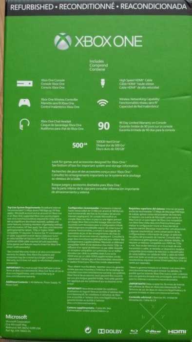 Игровая приставка XBOX ONE 500Gb/Go