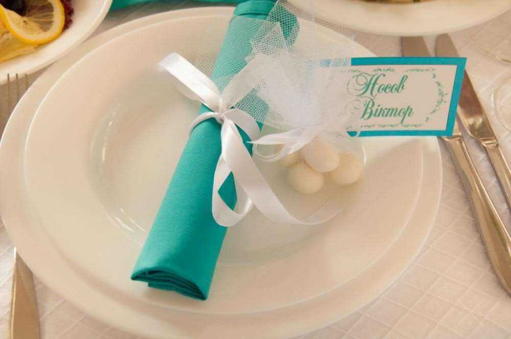 свадебный текстиль в стиле Tiffany
