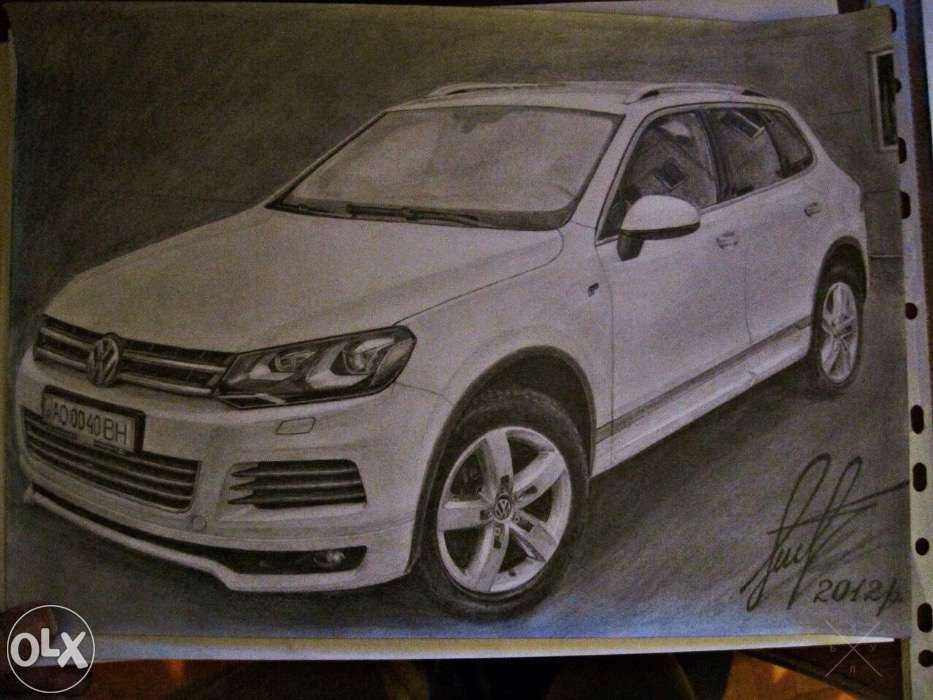 Оригінальний подарунок - Малюнок олівцем вашого автомобіля (рисунок)