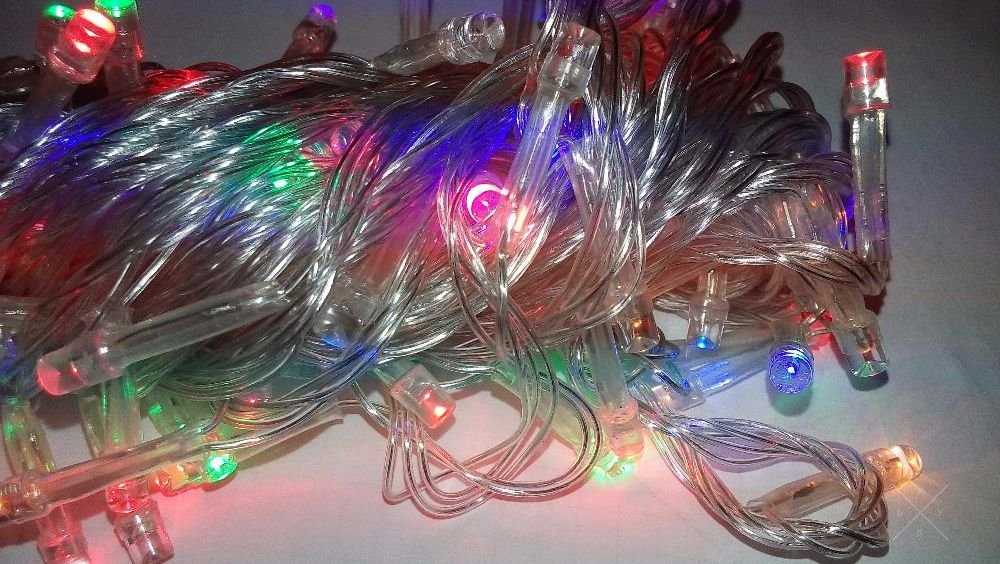 Гирлянда новогодняя 100 led ламп огоньков