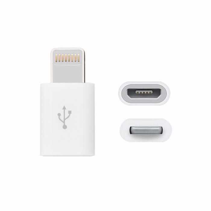 Переходник (зарядка) на айфон 5, 5s, 6, 6s Micro Usb на 8 pin