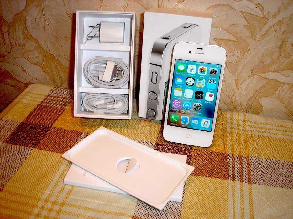 МАГАЗИН iPhone 4S 16GB White NEVERLOCK, весь КОМПЛЕКТ, гарантия, ВЫБОР