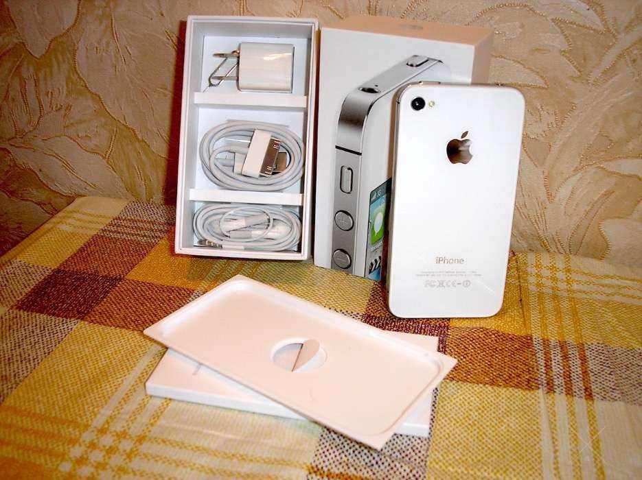 МАГАЗИН iPhone 4S 16GB White NEVERLOCK, весь КОМПЛЕКТ, гарантия, ВЫБОР