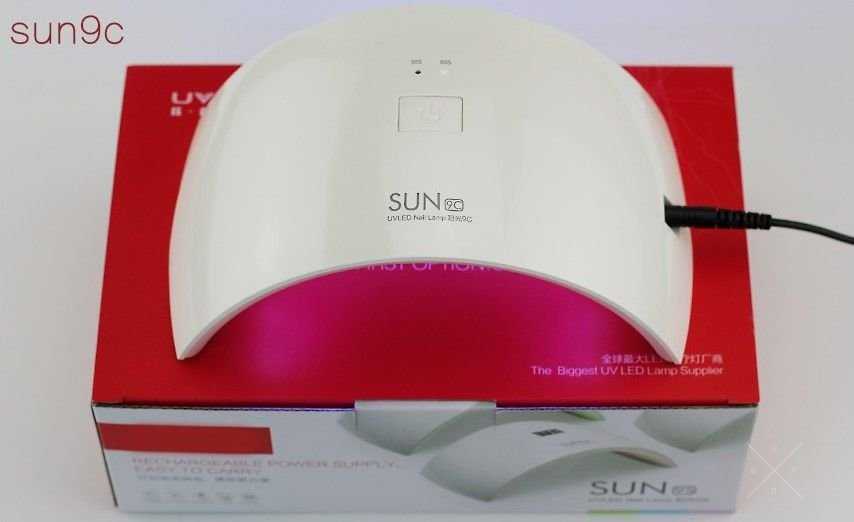 Лампа нового поколения!SUN9 LED+ подарок,лампа для сушки ногтей 24в
