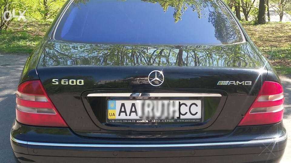 Продаю Mercedes Benz S600, W220, AMG; 2000 год