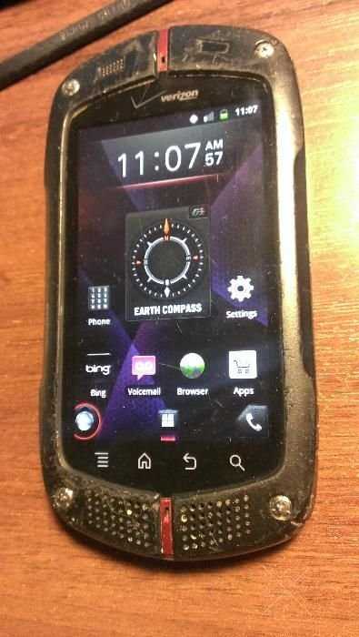 Защищенный Casio G`zOne c771 CDMA рабочий подключен к Интертелеком sfu