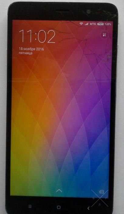 Xiaomi Redmi Note 3 3/32Gb с битым стеклом в рабочем состоянии