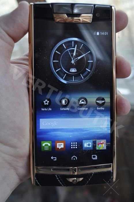Vertu Signature for Bentley Gold , bentley gold, signature touch