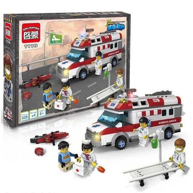 Конструктор (аналог Lego City) Bela Скорая помощь, 178 дет., 328 дет.