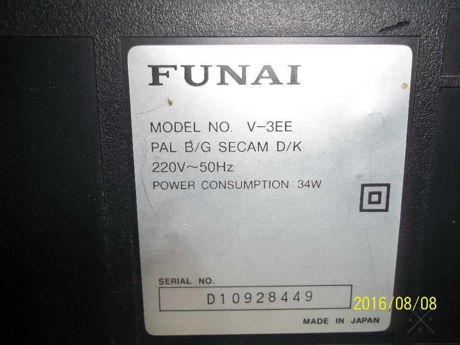 видеомагнитофон FUNAI in japon + 60в/к обмен