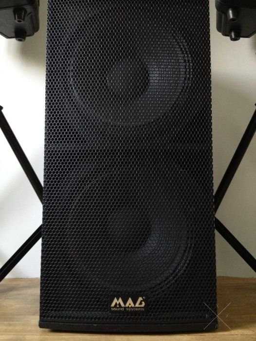 Сабвуфер MAG MD 2545B, 1000Вт, 2х15". Состояние нового!