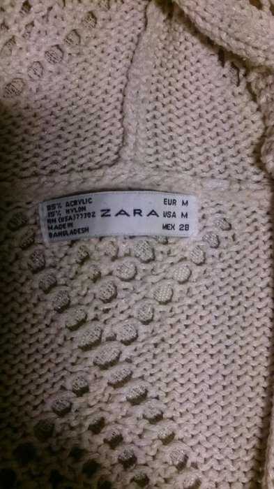 Вязаная туника Zara с капюшеном