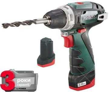 Акция!Биты подарок!Акумуляторный шуруповерт Metabo PowerMaxx BS Basic