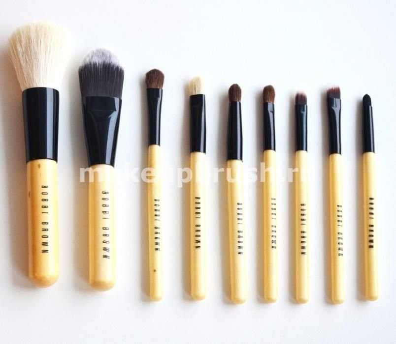 Кисти для макияжа Bobbi Brown 9 шт + чехол в ПОДАРОК! Набор кистей