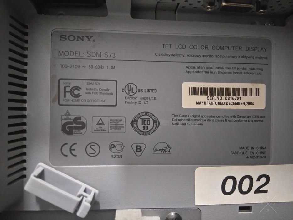 Мониторы SONY, Samsung