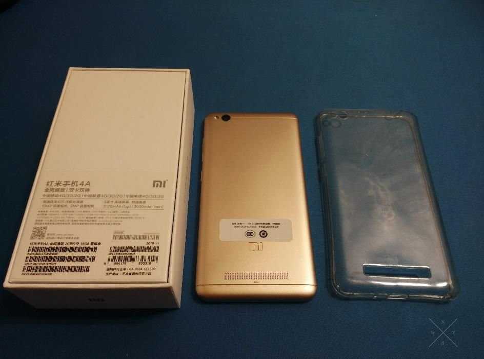 Xiaomi Redmi 4a 2/16GB Gold + чехол+ 2 пленки