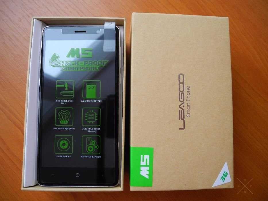 Leagoo M5 IPS 5" HD Android 6.0 3G 2/16 Гб 5/8 Mр 2 sim 2300 мАч Ver.A