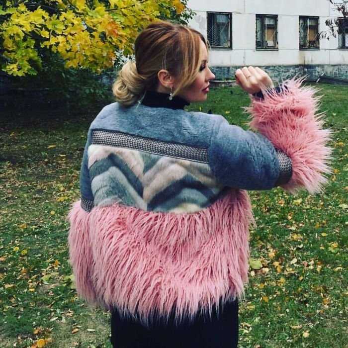 Шуба из искусственного меха