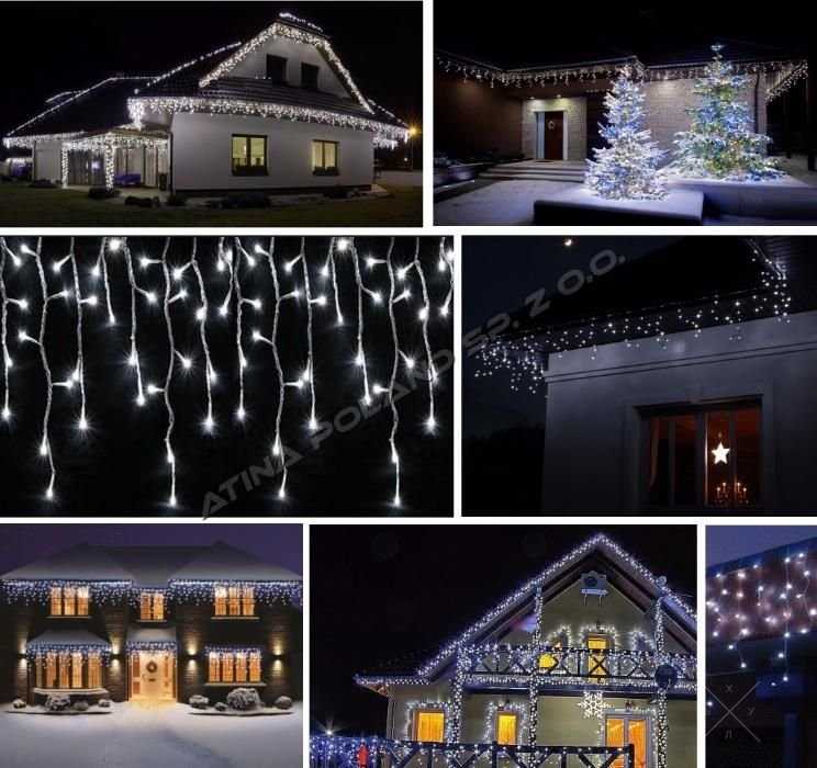 Сосульки 500 наружное освещение LED 18m + пульт