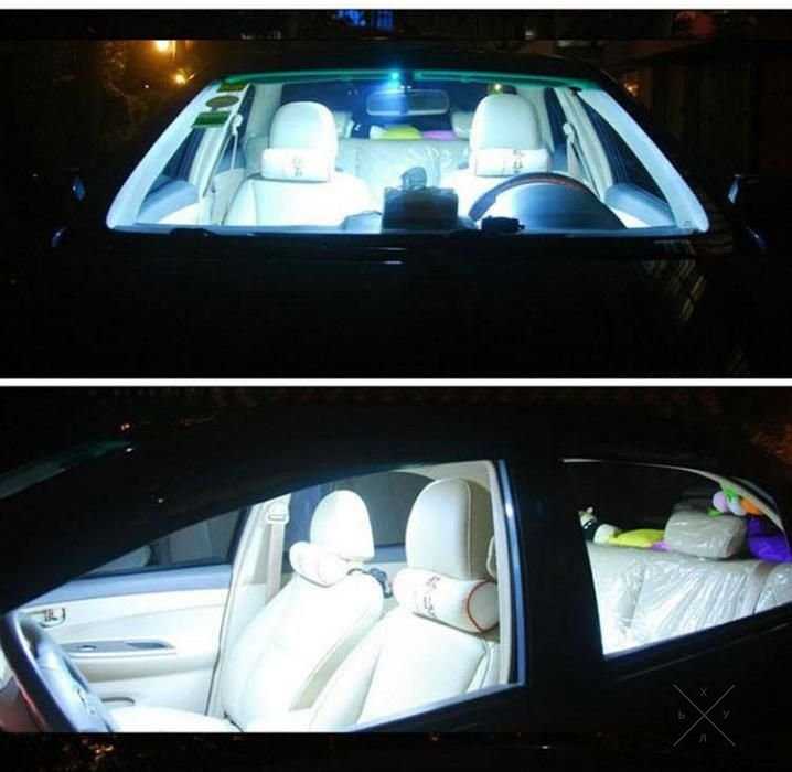 лампы освещения салона авто