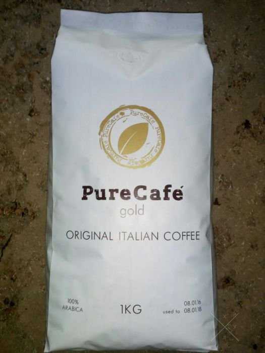 Зерновой кофе похож на Lavazza oro PureCafe Gold