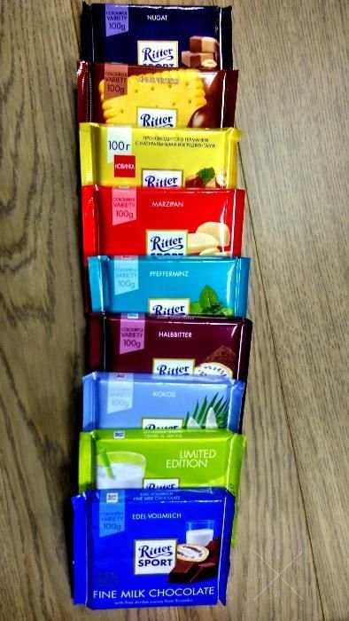 вкуснейший немецкий шоколад RITTER SPORT !!!