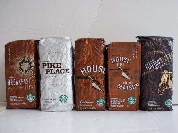 Элитный кофе Starbucks (Старбакс) молотый зерно 100% арабика из США
