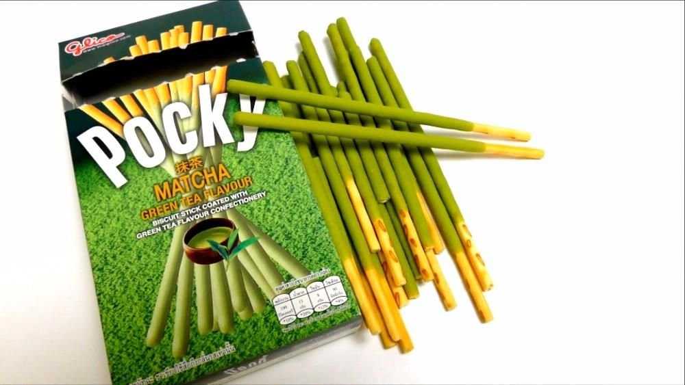 Pocky, Pejoy matcha чай, шоколад, банан и другие Японские сладости.