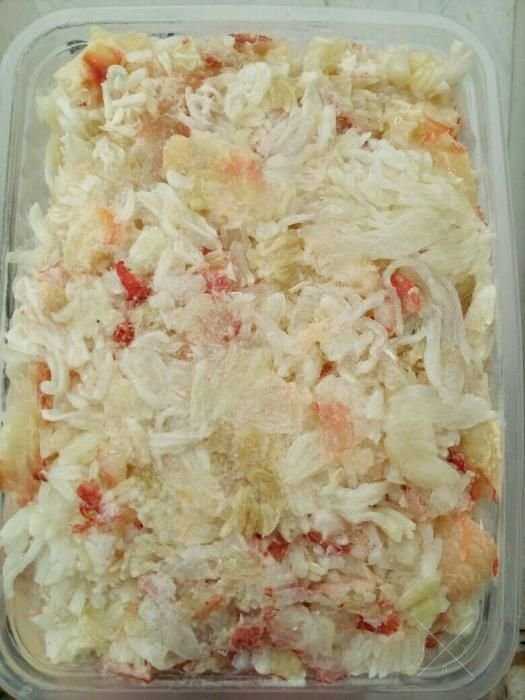 Мясо розы краба (Салатка)