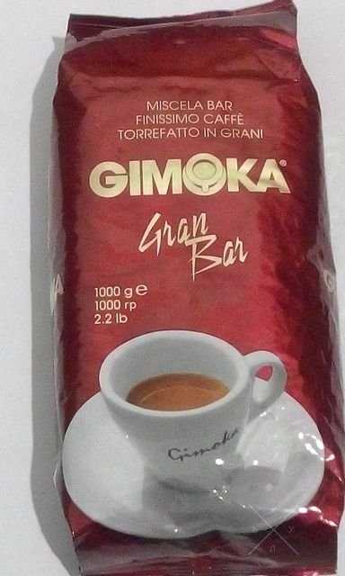 Кофе в зернах Gimoka Gran Bar 1 кг.(Весь Ассортимент)