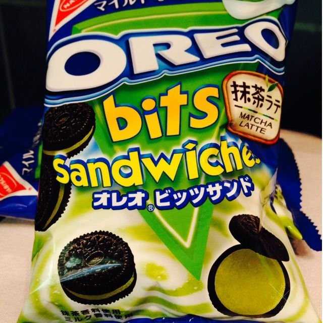 Печенье Nabisco Oreo bits sandwiches Matcha Latte. Японское орео