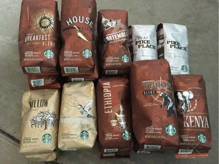 Starbucks Элитный кофе/Кава в зёрнах