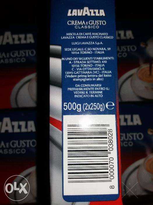 Lavazza Crema e Gusto Classico. Молотый кофе с Италии. Оригинал.