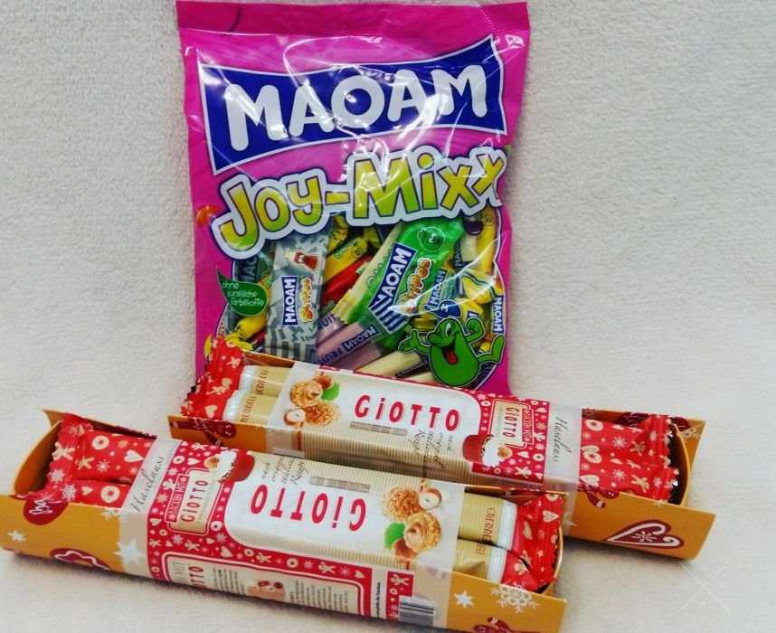 Жевательные конфеты MAOAM, хрустящие шарики Giotto